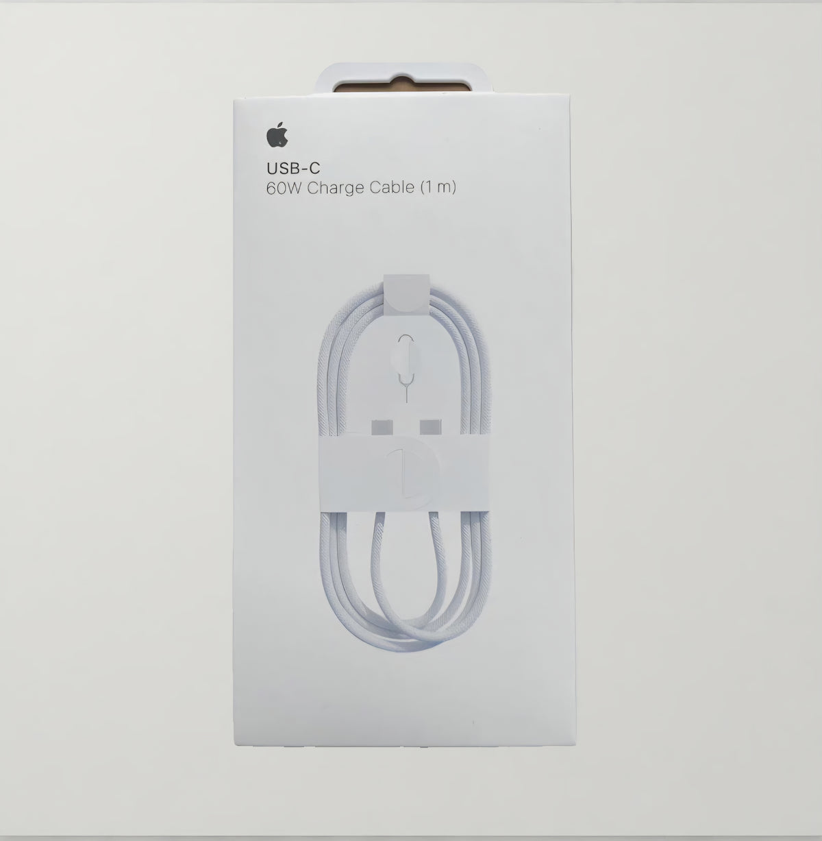 כבל טעינה רשמי של Apple USB-C בהספק של 60W (באורך מטר אחד)