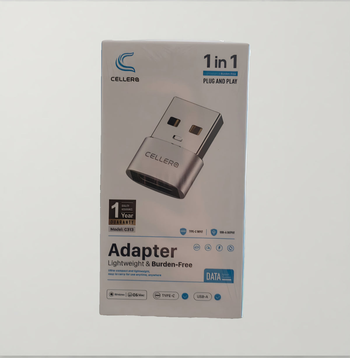 מתאם CELLERO C313 USB-A ל-Type-C