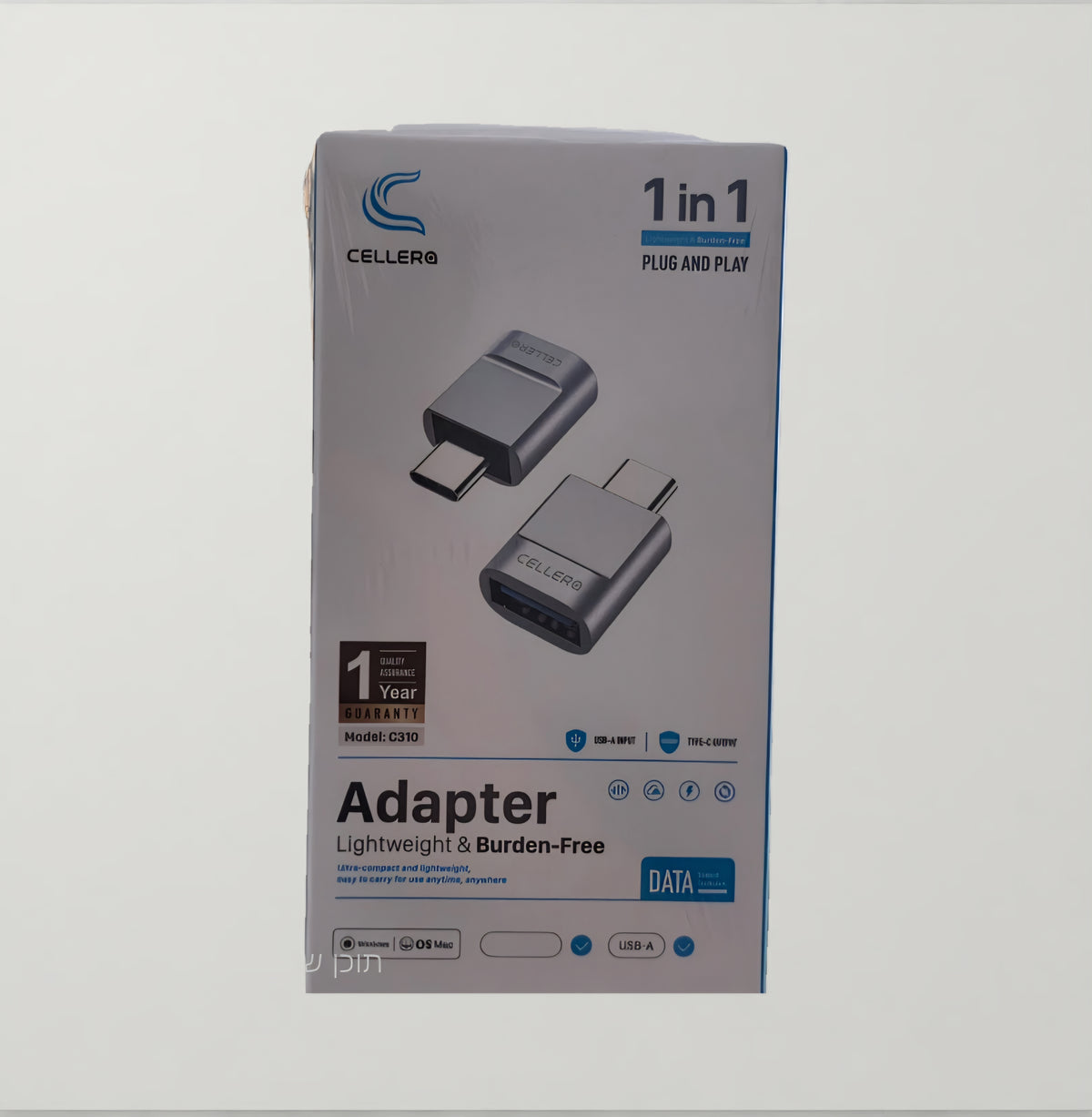 מתאם USB-C ל-USB 3.0 של Cellers