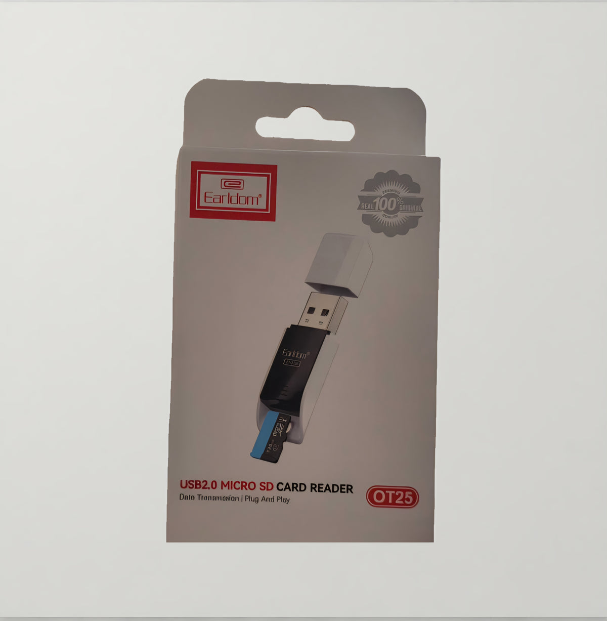 קורא כרטיסי זיכרון Micro SD בחיבור USB 2.0 מבית Earldom (דגם OT25)