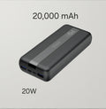 Power-tech PD-20 20000mAh 20W פאוור בנק